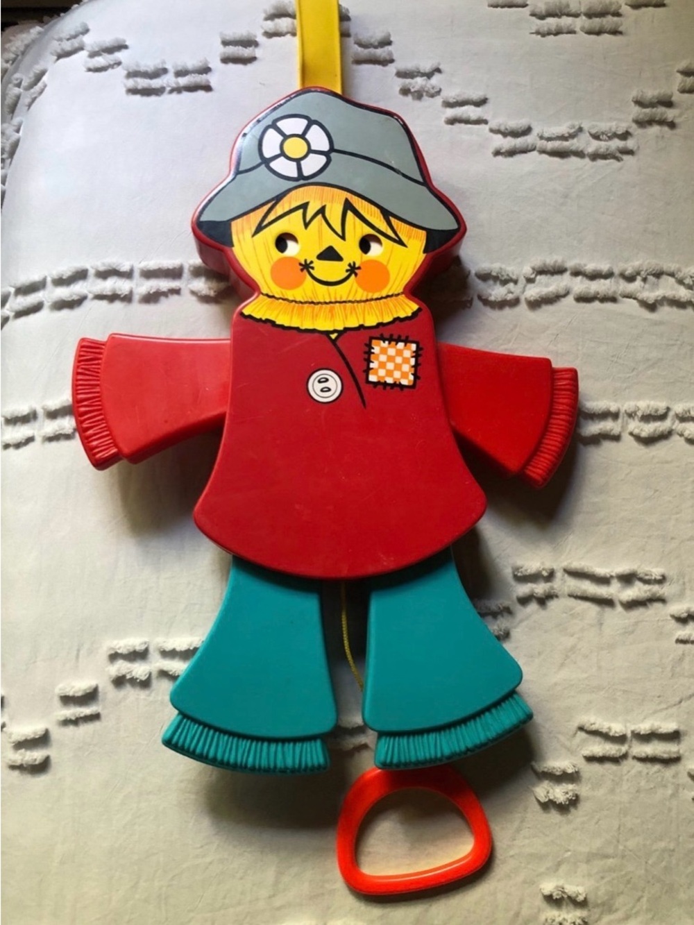 Fisher-Price Jumping Jack Scarecrow crib toy 1978 vintage